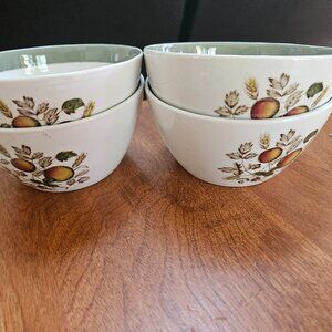 set of four Alfred Meakin HEREFORD pattern bowls fruit&foilage design